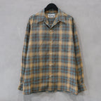 OMBRE CHECK OPEN COLLAR SHIRT L/S ( TYPE-2 ) #BROWN [24FW-WMS-OC02]