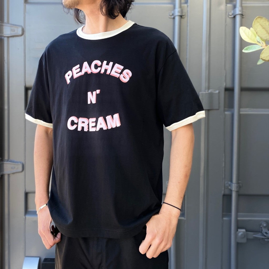 蜜桃奶油色T卹 #黑色 [SC2410-TS01]