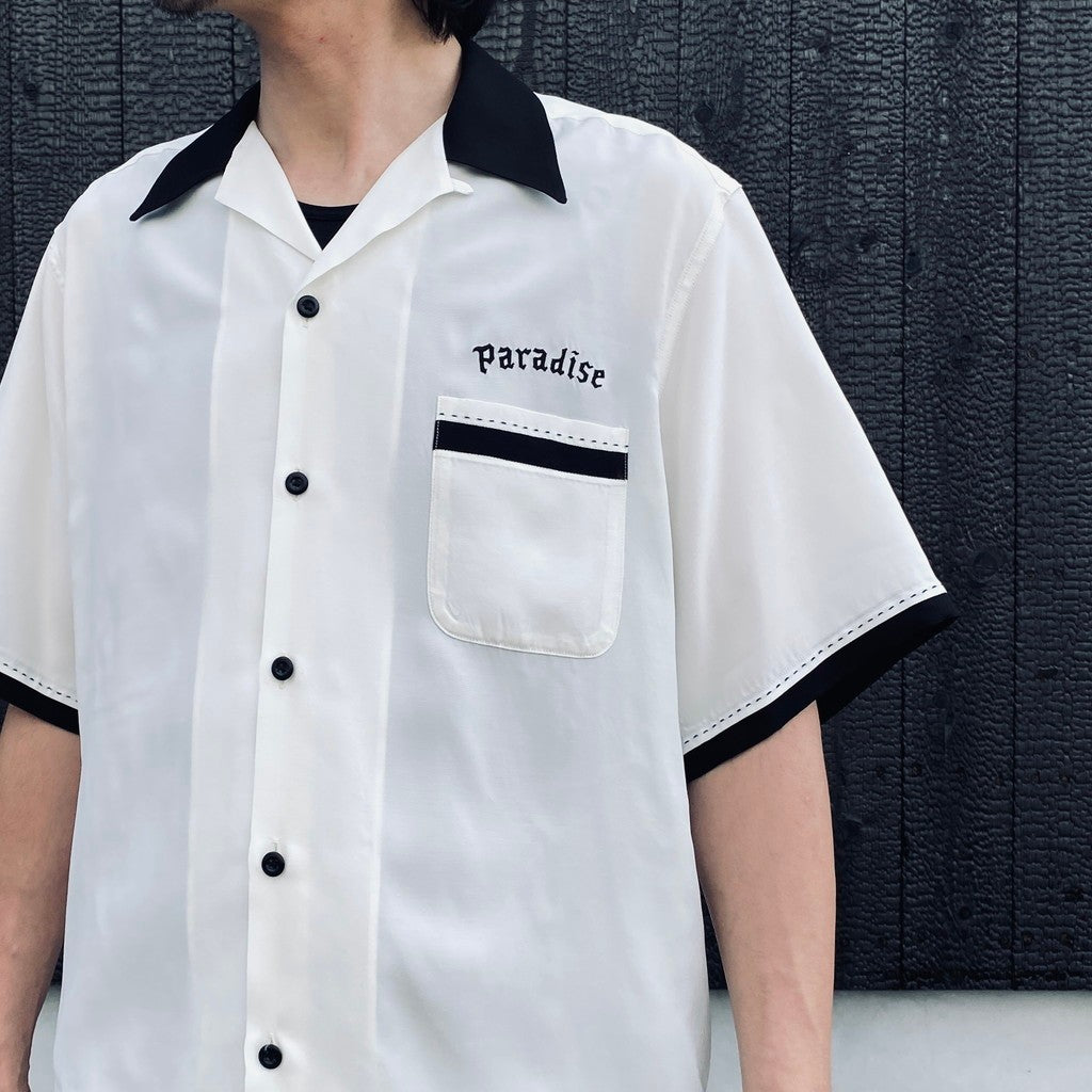 SWITCHING SHIRT S/S ( TYPE-2 ) #WHITE [26SS-WMS-OC08]