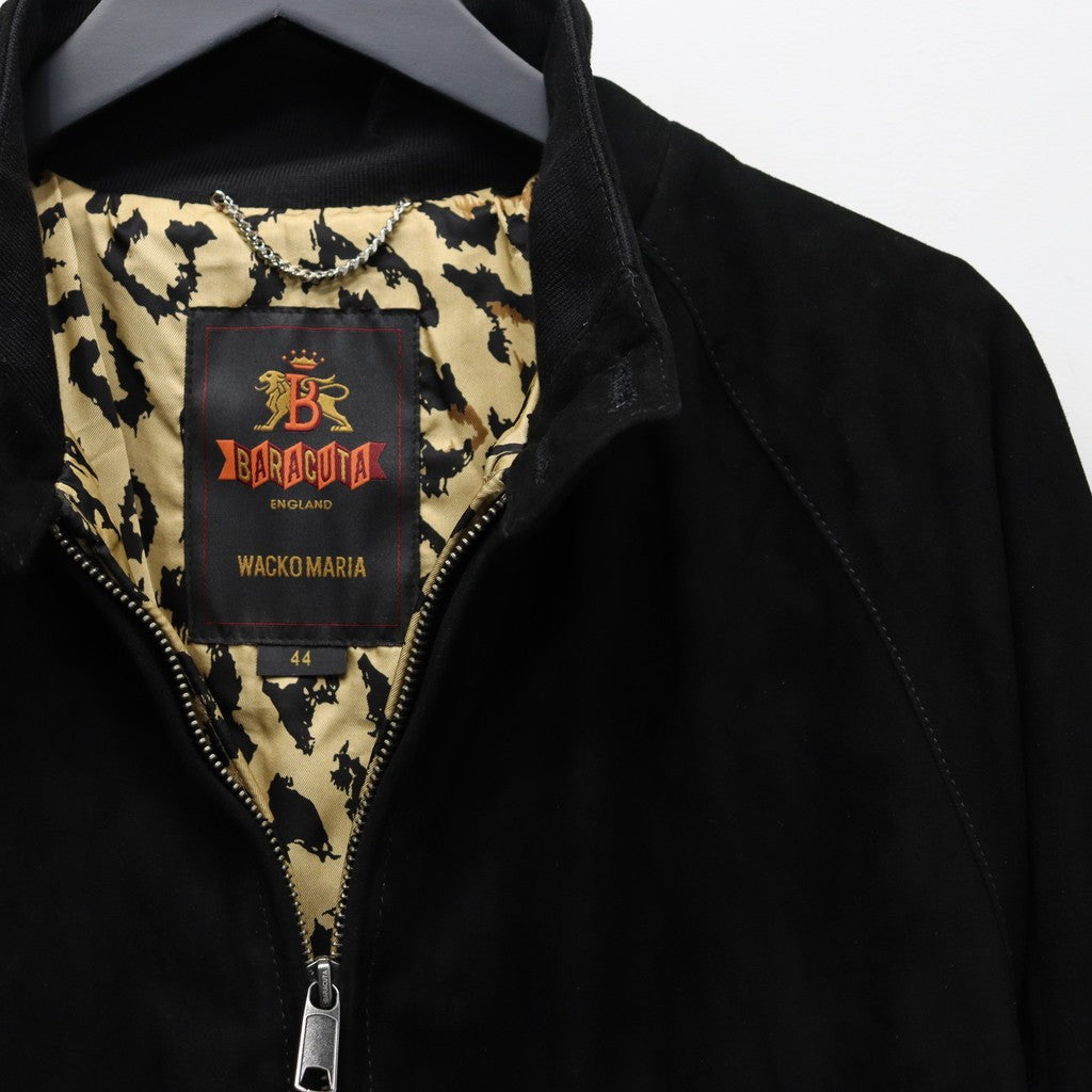 BARACUTA | G9 SUEDE LEATHER HARRINGTON JACKET #BLACK [25FW-WMO