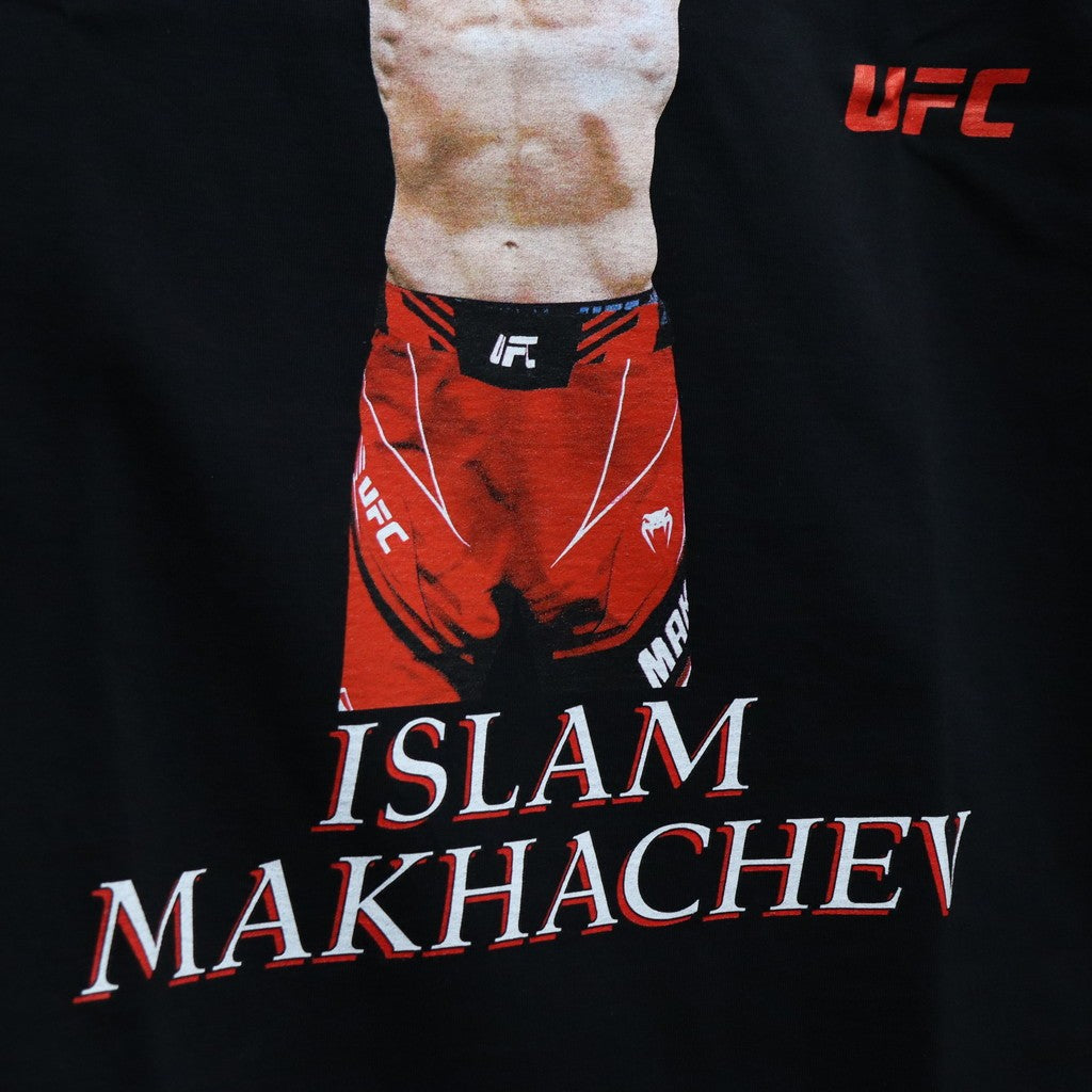 UFC | WASHED HEAVY WEIGHT CREW NECK T-SHIRT ( TYPE-1 ) #BLACK [UFC