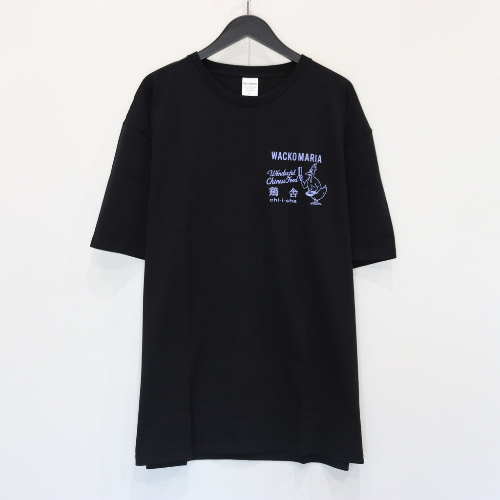 鶏舎 | WASHED HEAVY WEIGHT CREW NECK T-SHIRT ( TYPE-6 ) #BLACK [CHIISHA-WM-WT06]