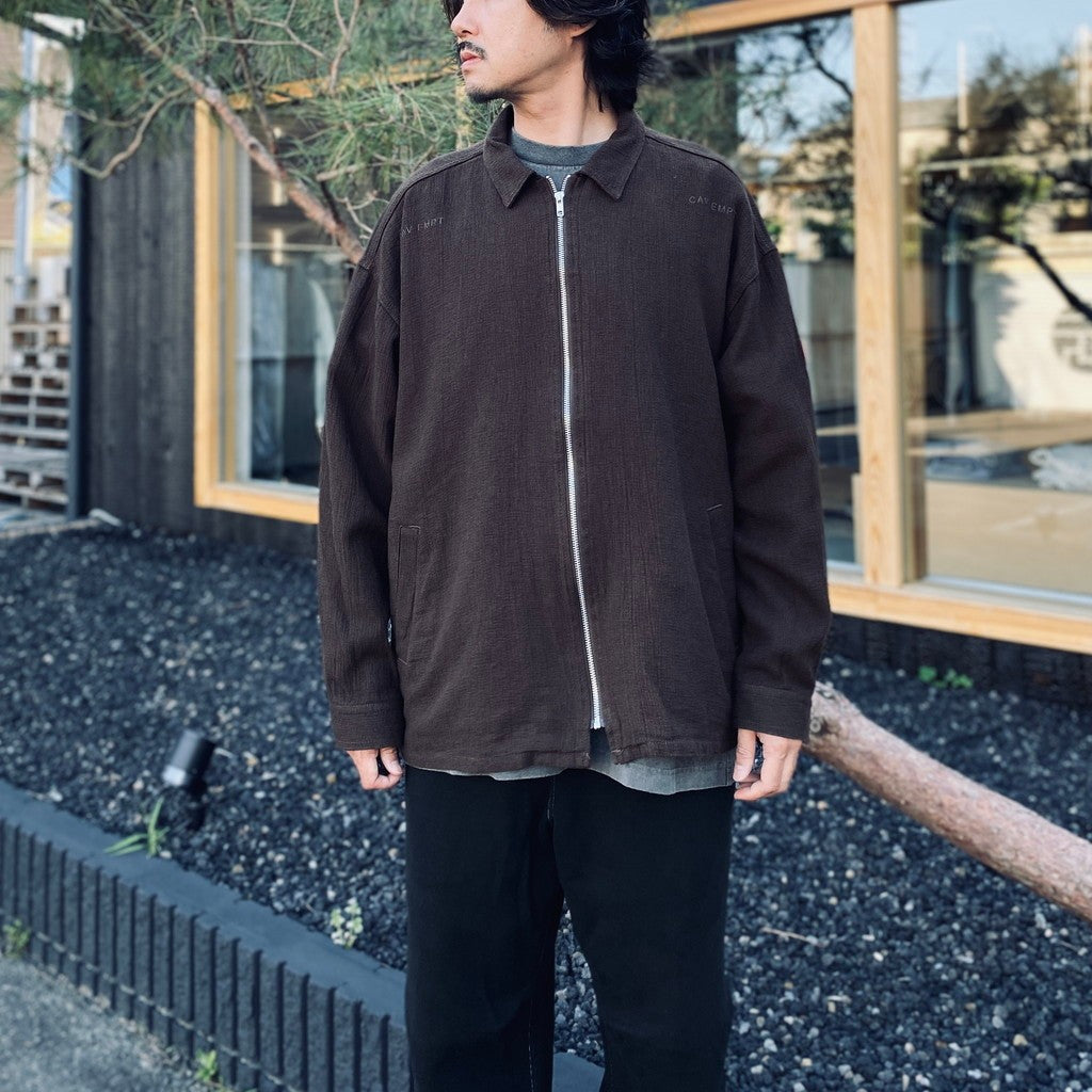 WELT POCKETS ZIP SHIRT JACKET #CHARCOAL [CES29JK15]