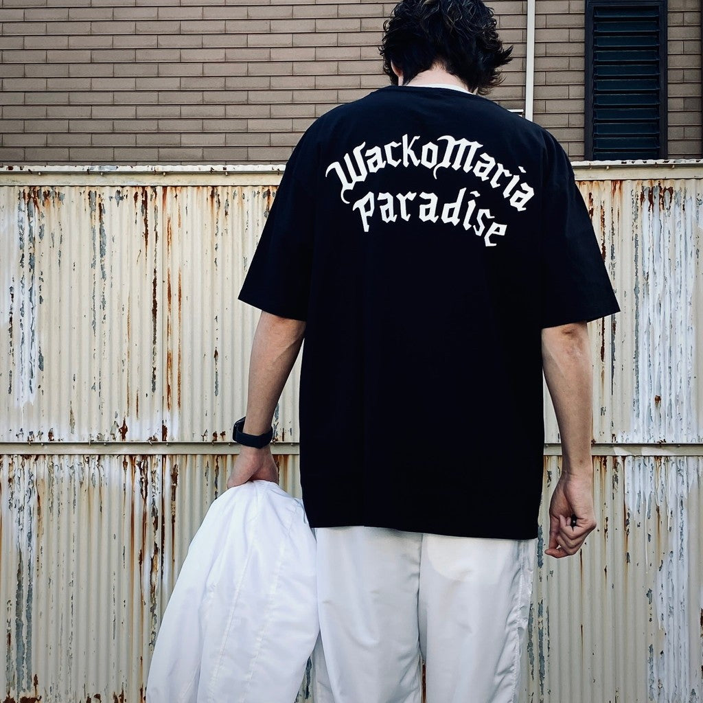 WASHED HEAVY WEIGHT CREW NECK T-SHIRT ( TYPE-2 ) #BLACK [26SS-WMT