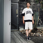 COLLEGE DOBBY SHORTS #White [SU25-B05]