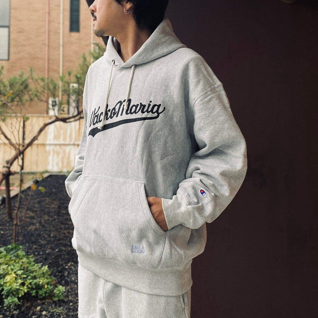 CHAMPION | REVERSE WEAVE PULLOVER HOODED SWEAT SHIRT ( TYPE-1 ) #SILVER GRAY [26FW-WMC-CP02]