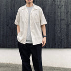 OPEN COLLAR SHIRT S/S ( TYPE-2 ) #IVORY [26SS-WMS-OC19]