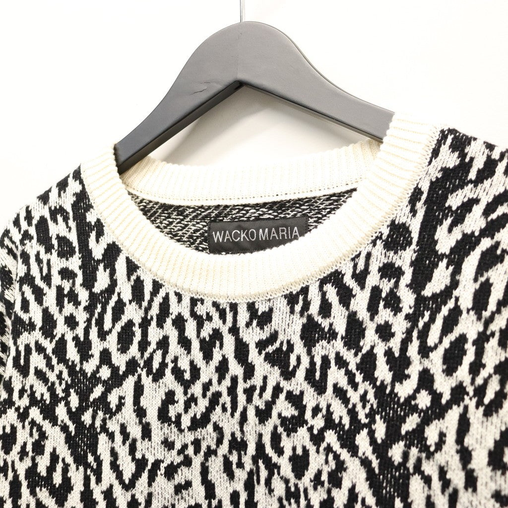 LEOPARD JACQUARD SWEATER ( TYPE-1 ) #WHITE [26SS-WMK-KN13]