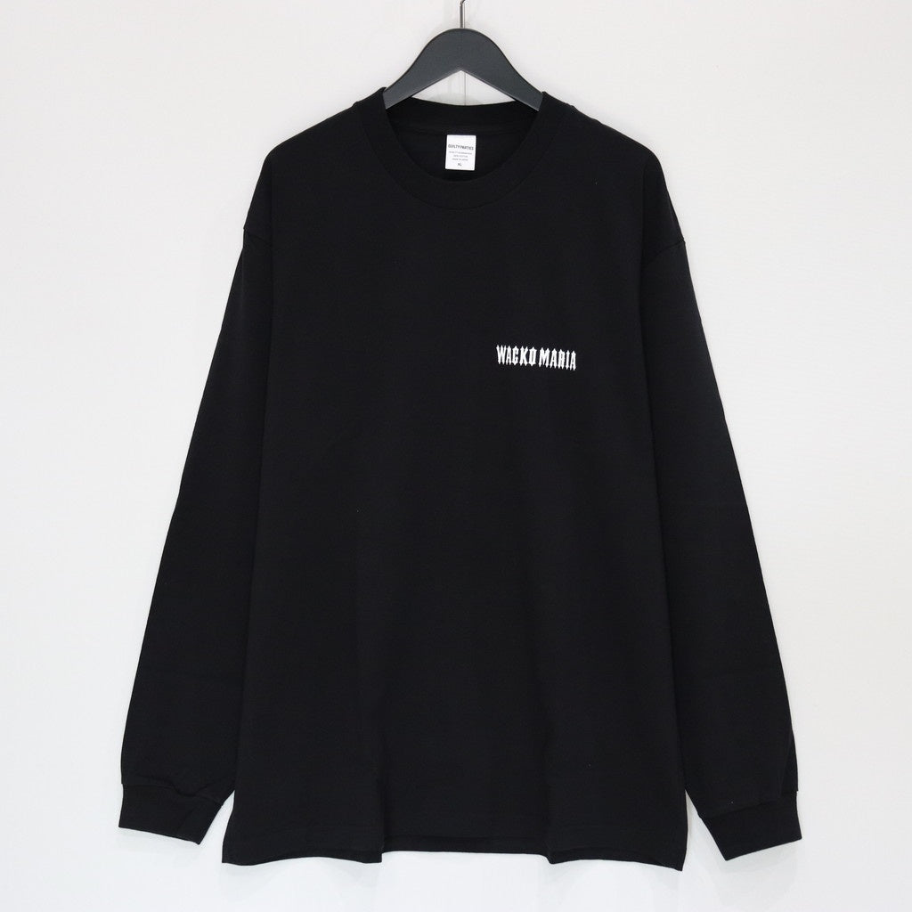WASHED HEAVY WEIGHT CREW NECK LONG SLEEVE T-SHIRT ( TYPE-2 ) #BLACK [25SS-WMT-LT02]