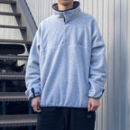 Fleece Snap Pullover #Ash [SD25F-CT11]