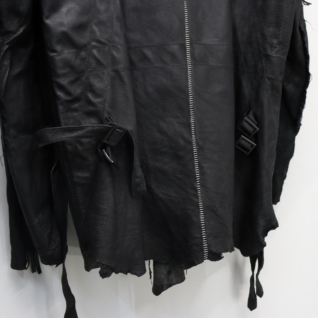 Rustic Edged Easy Rider's (VEGETABLE TANNING PIG LEATHER) #BLACK [M-P1-LW3]