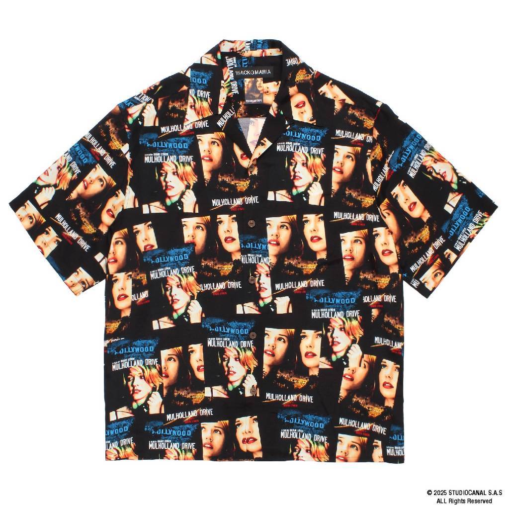 MULHOLLAND DRIVE | S/S HAWAIIAN SHIRT ( TYPE-1 ) #BLACK [MD-WM-HI01]
