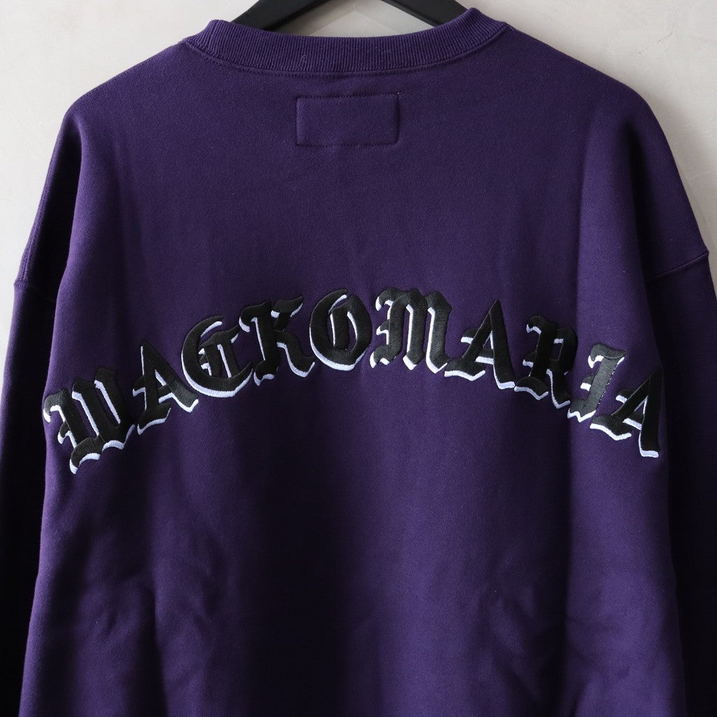 MIDDLE WEIGHT CREW NECK SWEAT SHIRT ( TYPE-2 ) #PURPLE [24FW-WMC-SS08]