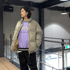 HEAVY WEIGHT CREW NECK SWEAT SHIRT ( TYPE-2 ) #PURPLE [24FW-WMC-SS10]