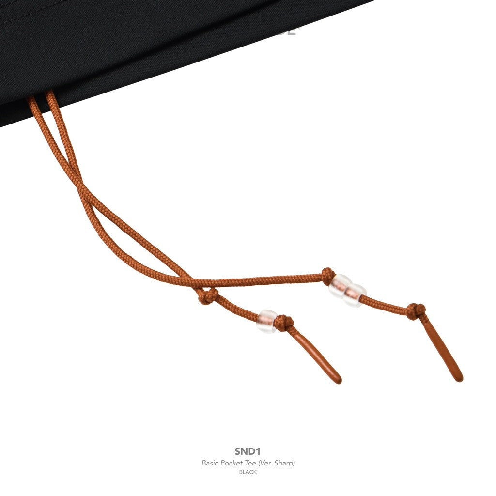 SND1 - Basic Pocket Tee (Ver. Sharp) #Black [GOOPI-26SS-APR-01]