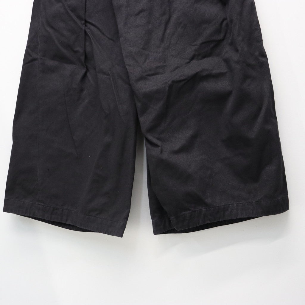 Wrapped Work Short(AGED TWILL) #BLACK [M-P3-DW3]