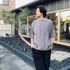 DBL KNIT SHORT SLEEVE CREW NECK #KHAKI [CES29CS23]