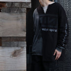 Bootleg Layered Crew Sweat (A MAN'S SHADOW) #AGED BLACK [M-P2-BG3]