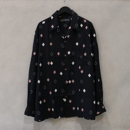 HAWAIIAN SHIRT L/S (TYPE-3) #BLACK [24FW-WMS-HI04]