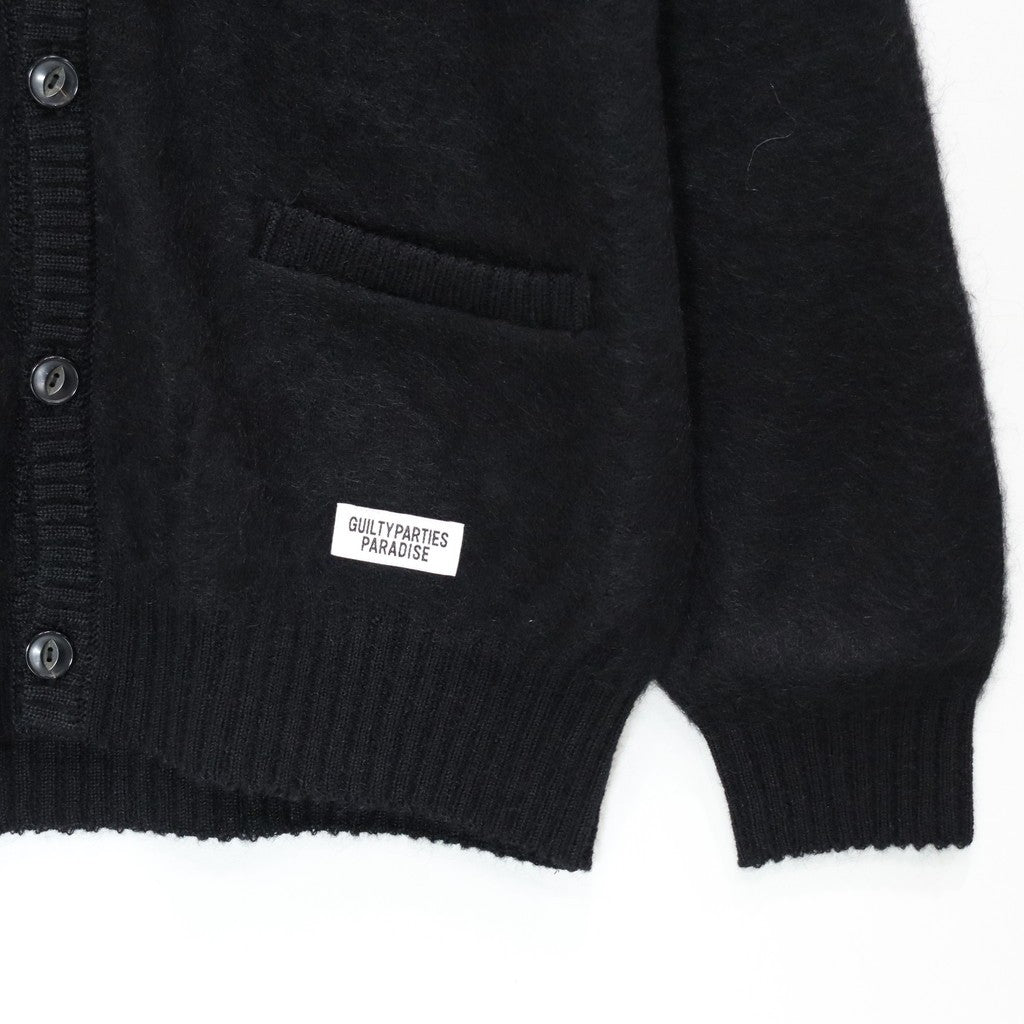 MOHAIR CARDIGAN ( TYPE-1 ) #BLACK [25SS-WMK-KN05] - cocorozashi