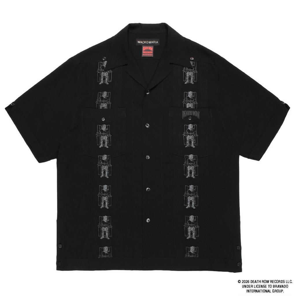 DEATH ROW RECORDS | CUBA SHIRT S/S #BLACK [DEATHROW-WM-OC02]