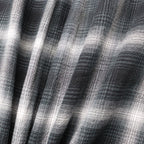 Ombre Plaid Hooded Shirt #Black Plaid [SD26S-SH03]