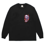 56 TATTOO STUDIO | WASHED HEAVY WEIGHT CREW NECK LONG SLEEVE T-SHIRT #BLACK [56TS-WM-LT04]