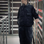 SOLOTEX PIGMENT DYE FEATURE VEST #Black [FPU10251U0001]