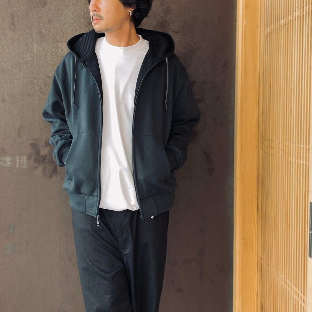 TECH SWEAT DOUBLE FACE PARKA #INK BLACK [BE-54026W]