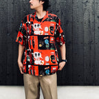 JEAN-MICHEL BASQUIAT | S/S HAWAIIAN SHIRT ( TYPE-2 ) #ONE [BASQUIAT-WM-HI26]