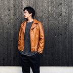 DOUBLE RIDERS LEATHER JACKET (TYPE-1) #BROWN [24FW-WMO-BL03]
