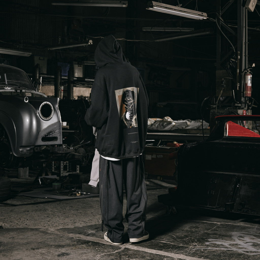 「G7-H1」陰影漆連帽衫#IRON [GOOPI-23AW-OCT-03]