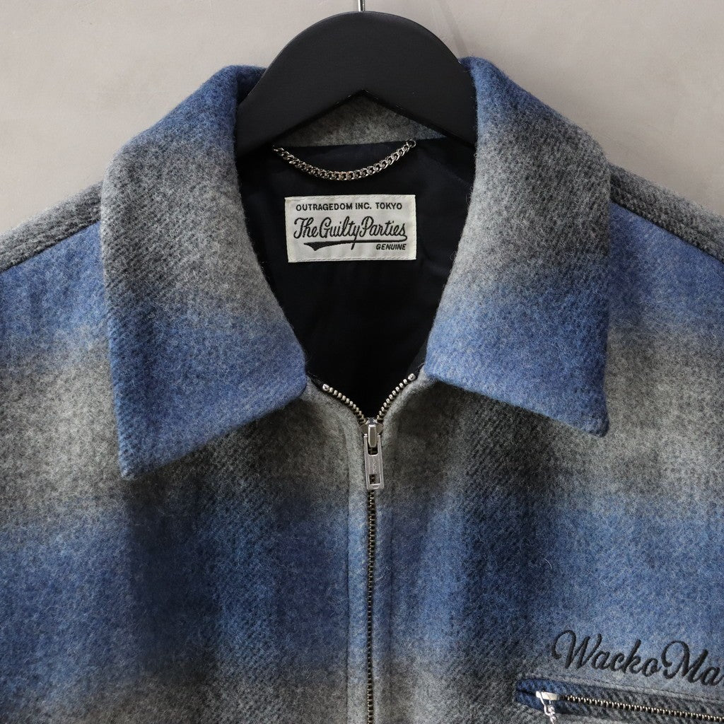 OMBRE CHECK 50'S JACKET ( TYPE-2 ) #BLUE [24FW-WMO-BL22]