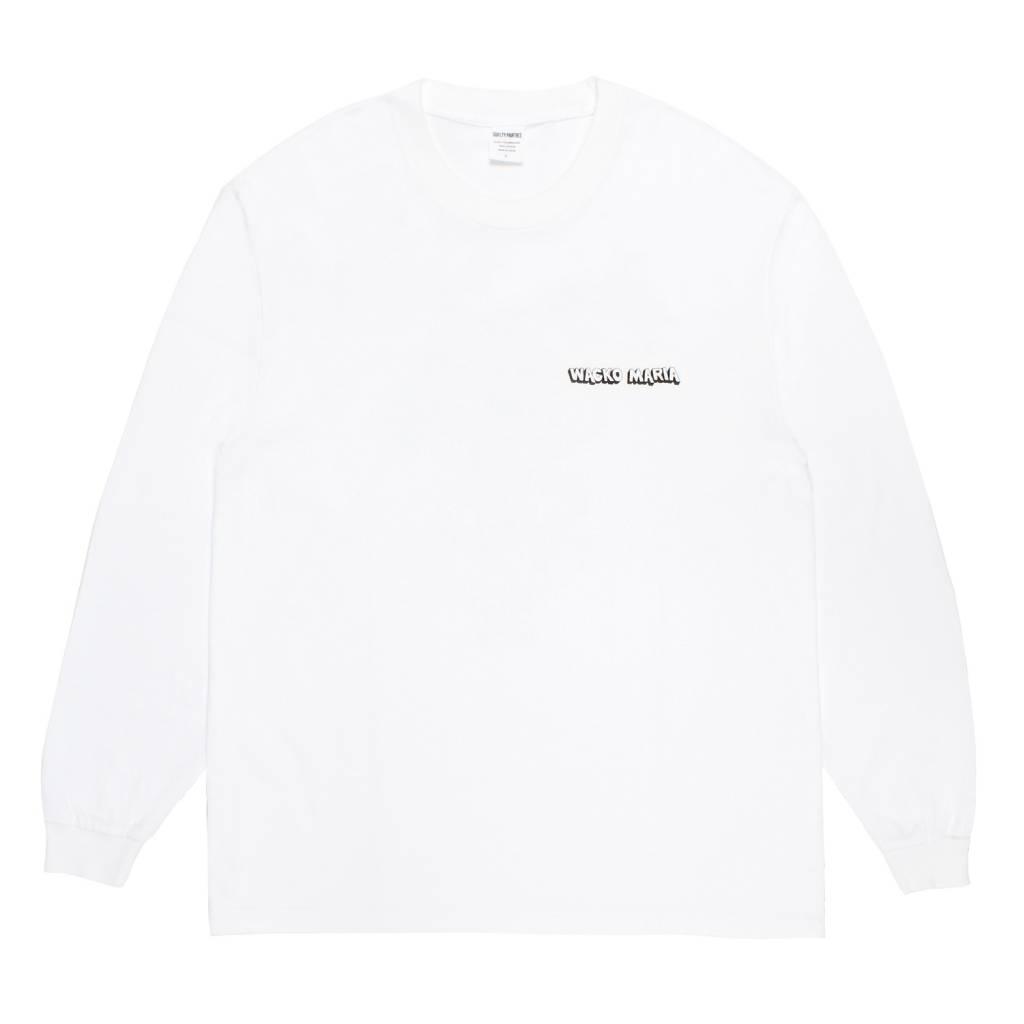 WASHED HEAVY WEIGHT CREW NECK LONG SLEEVE T-SHIRT ( TYPE-3 ) #WHITE [26SS-WMT-LT05]