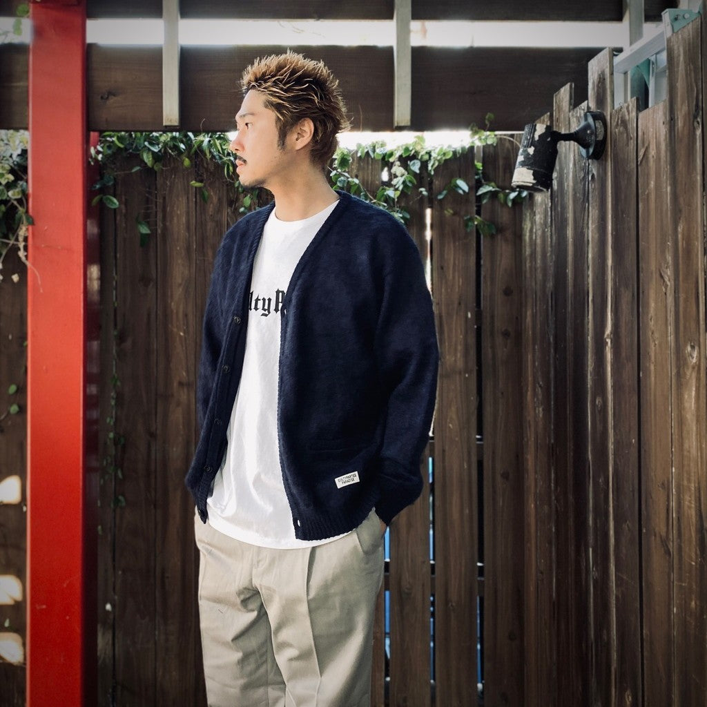 MOHAIR CARDIGAN ( TYPE-1 ) #NAVY [25SS-WMK-KN05] – cocorozashi