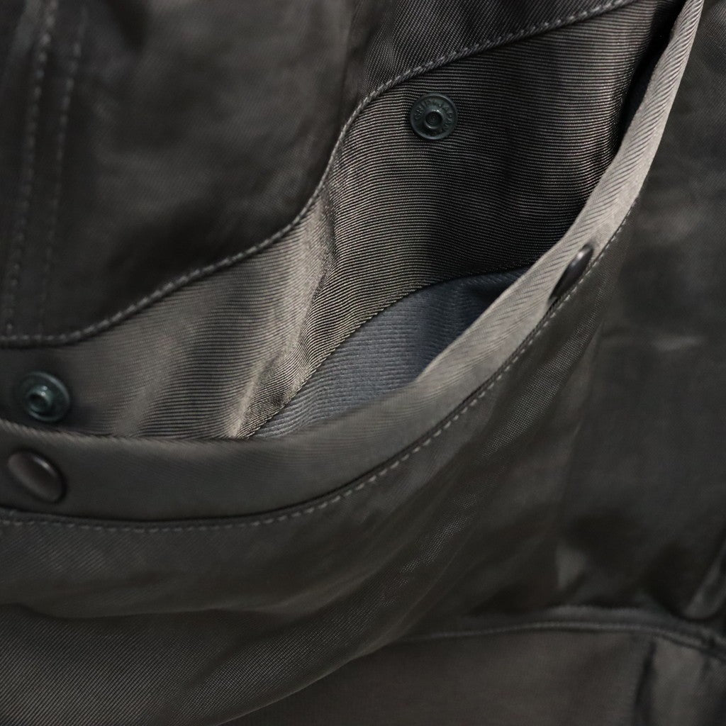TECH REVERSIBLE MA-1 DOWN JACKET #CHARCOAL x OLIVE [BW-40026W]