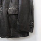 LEATHER JACKET ( TYPE-2 ) #BLACK [26FW-WMO-JK02]