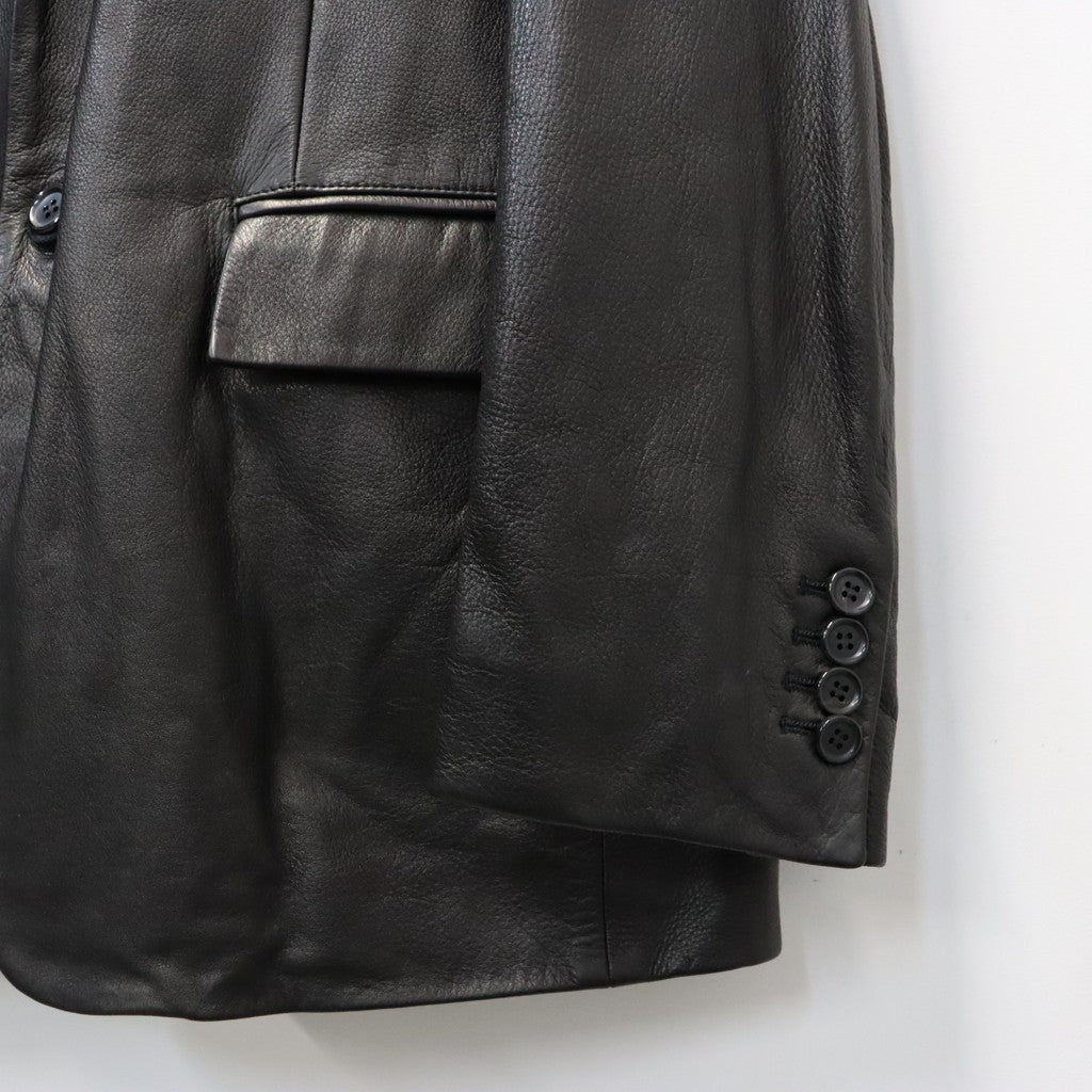 LEATHER JACKET ( TYPE-2 ) #BLACK [26FW-WMO-JK02]