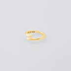 Semicircle Ring -Thin- -Gold- #GOLD [XOR087G]