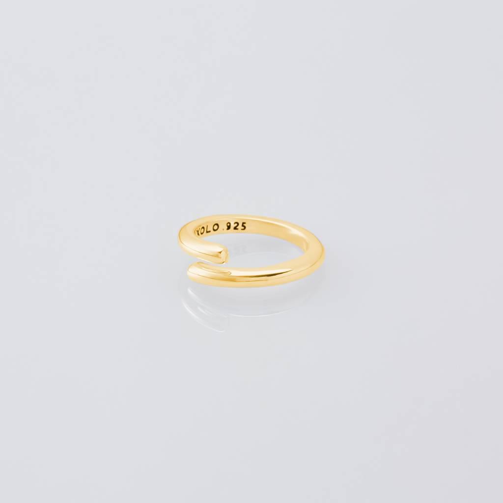 Semicircle Ring -Thin- -Gold- #GOLD [XOR087G]