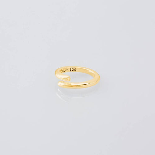 Semicircle Ring -Thin- -Gold- #GOLD [XOR087G]