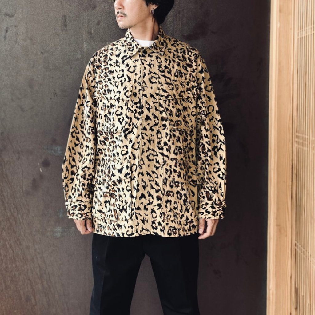 LEOPARD FATIGUE JACKET #BEIGE [26FWE-WMO-ML02]