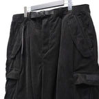 EQUALIZER CORD CARGO PANTS #Black [25FW_B03]