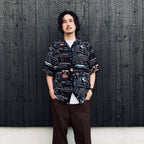 JEAN-MICHEL BASQUIAT | S/S HAWAIIAN SHIRT ( TYPE-1 ) #ONE [BASQUIAT-WM-HI25]