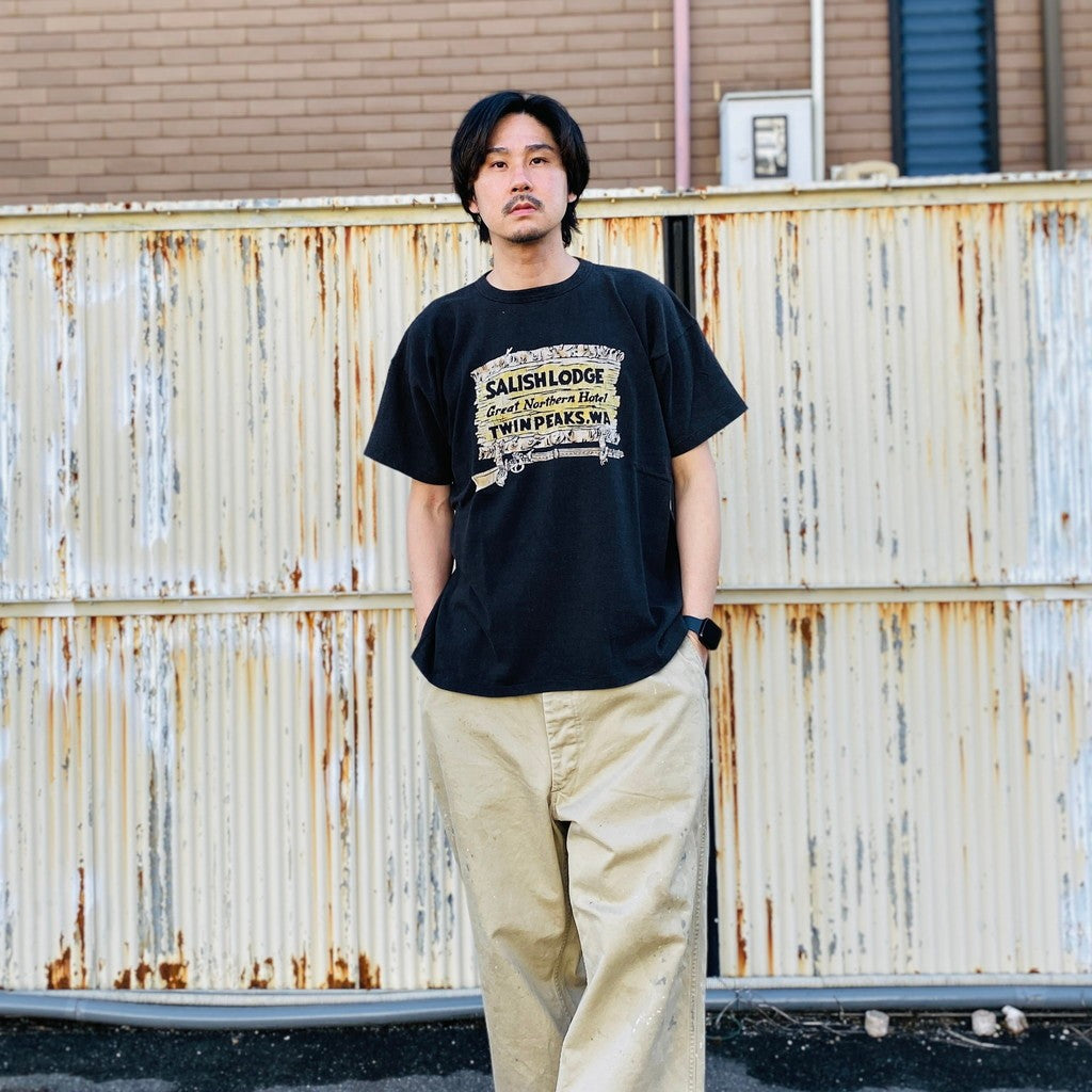 SALISH LODGE TEE AGED #88/12 BLACK [BW261-SLT]