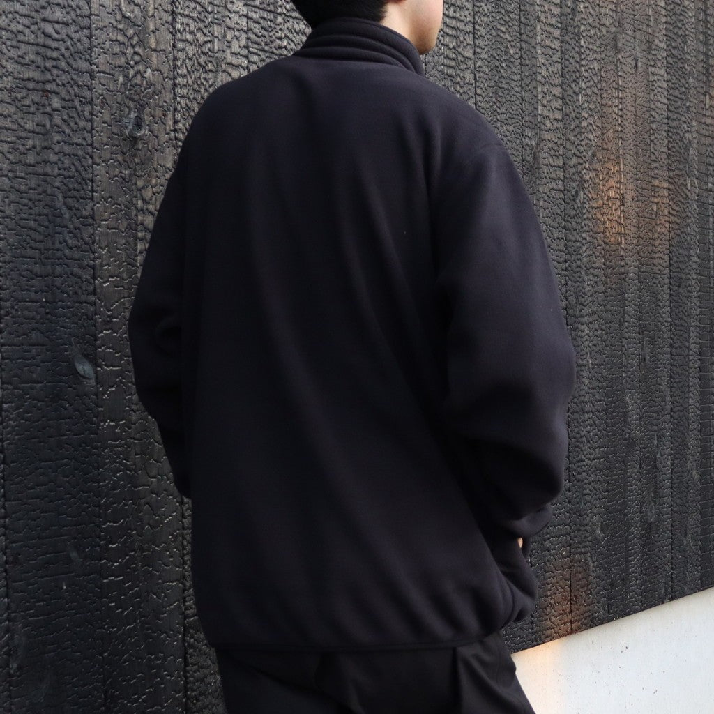 野戰抓絨半拉鍊衫 #K / 黑色 [NL62531]