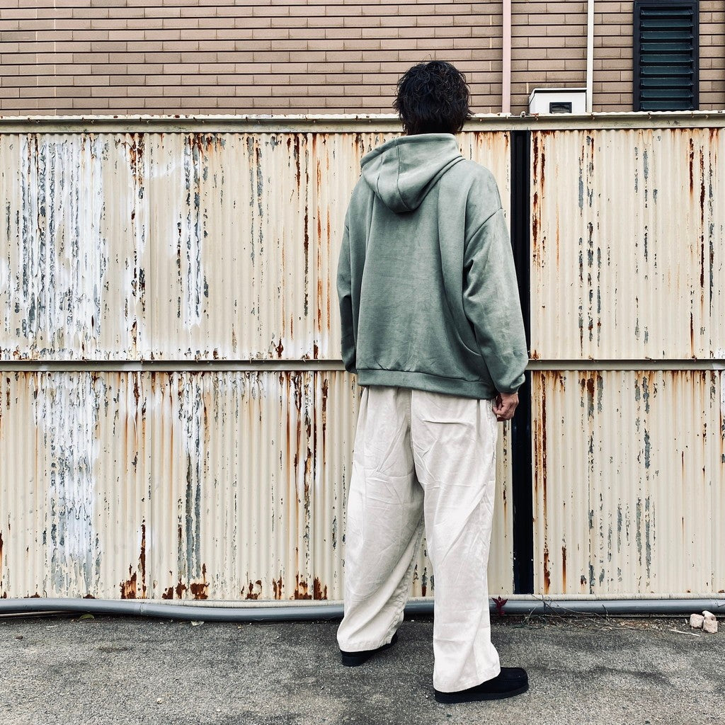 麂皮寬鬆褲 #象牙色 [FW25-B12]