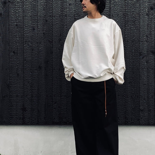 EVD3 Oversized Crewneck #Cream [GOOPI-26AW-SEP-03]