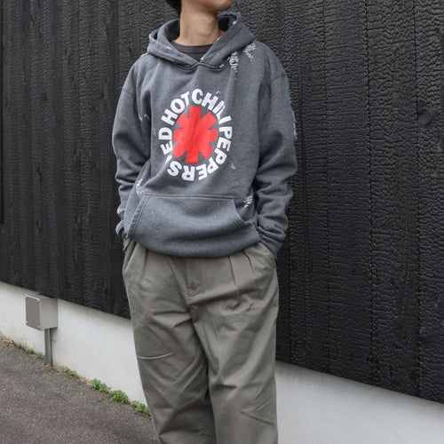 WORN-OUT 「RHCP ASTERISK」 HOODY #CHARCOAL [tl24f042]