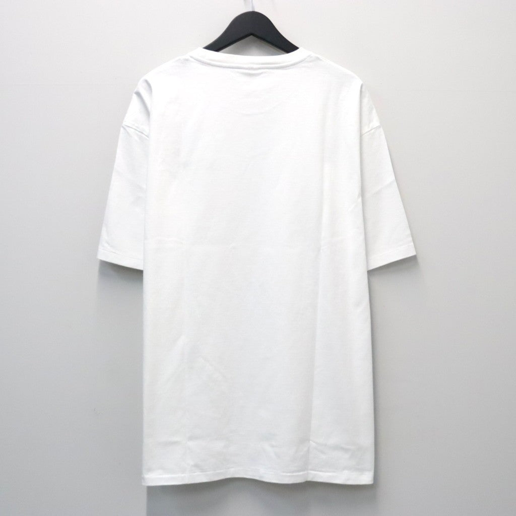 WASHED HEAVY WEIGHT CREW NECK T-SHIRT ( TYPE-4 ) #WHITE/PURPLE [26FWE-WMT-WT04]